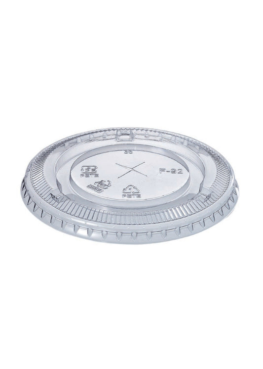 F92 No Hole - HONOR PET Flat Lid for DIA. 92mm Cup (No Hole)