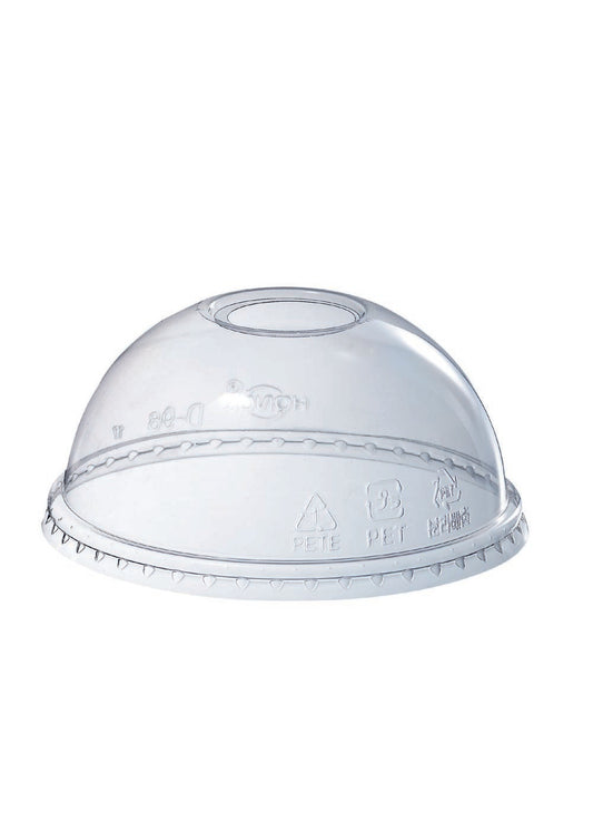 D98 No Hole - HONOR PET Dome Lid for DIA.98mm Cup (No Hole)